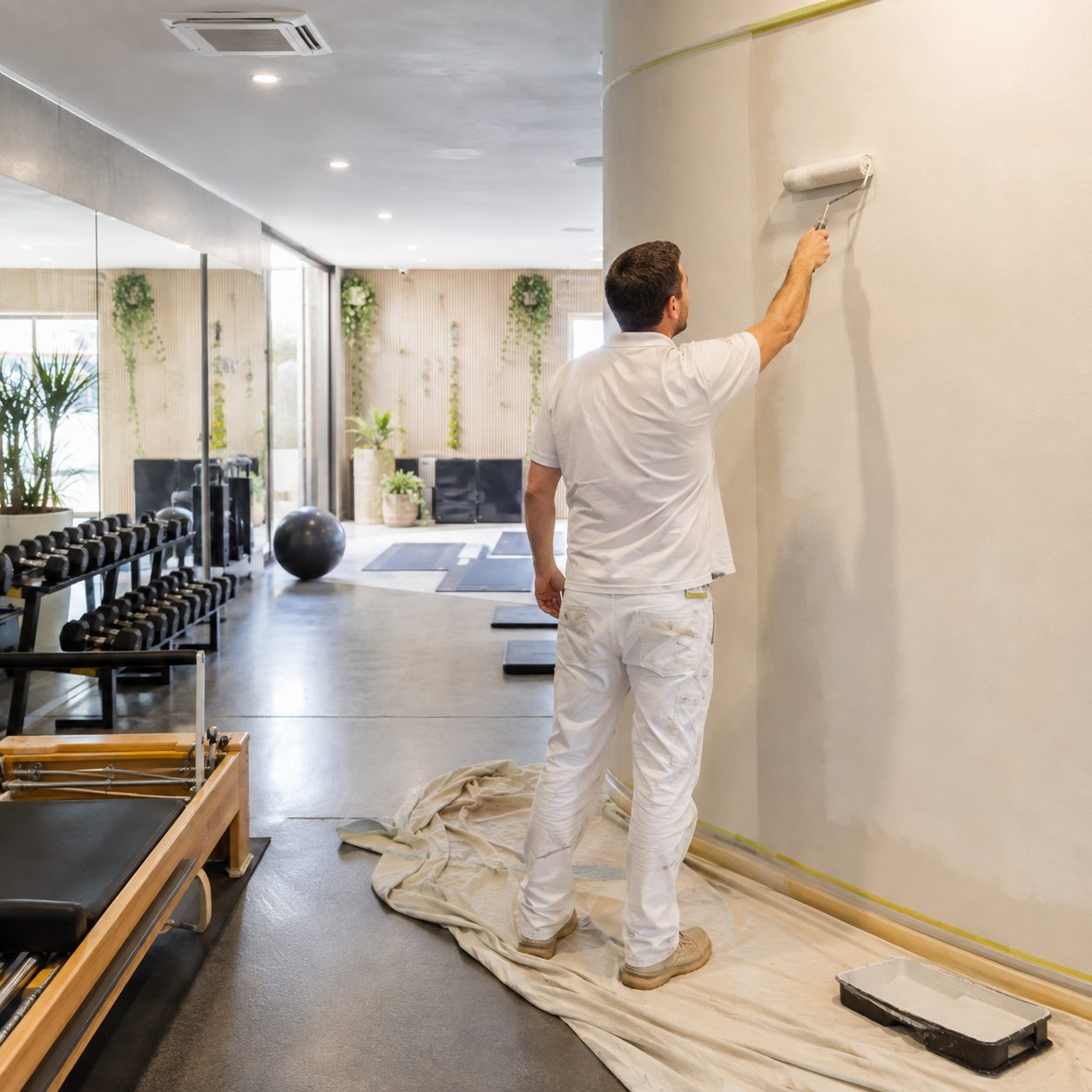 Why Paint Fails Early in Gyms and Wellness Spaces